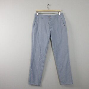 Bonobos Golf Pants Men 31x32 Blue Straight Flat Front Performance Stretch 378